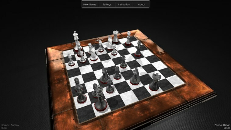 Il gioco "Chess HD" per Windows 8 ti consente di giocare in 3D e online contro gli altri