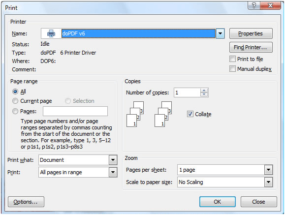 dopdf прозорци