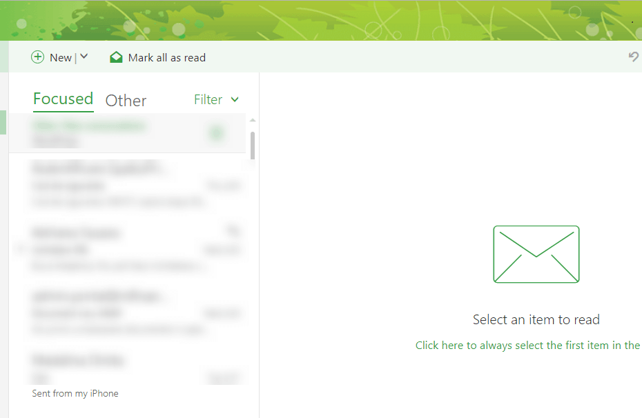 Windows 10 Mail -asiakasohjelman avulla voit nyt säätää tilaa elementtien välillä