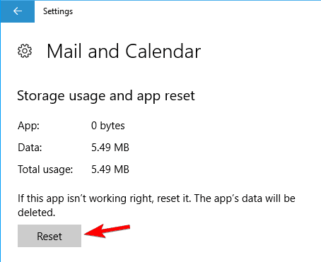 Windows 10 Mail uygulaması kilitleniyor