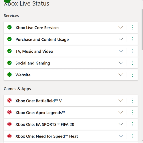 خطأ تحديث Xbox One 0x8b050033