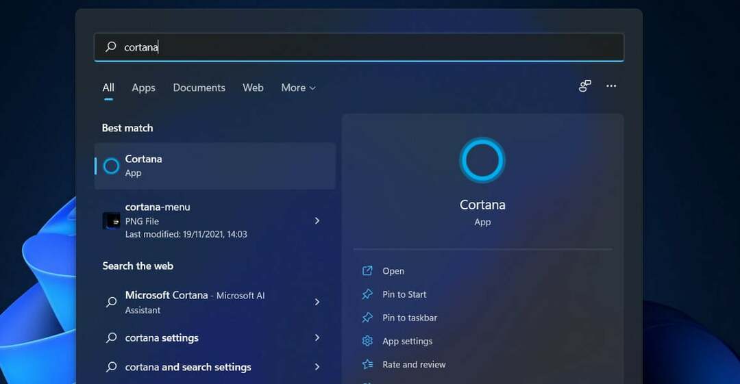 ค้นหา Cortana Cortana ไม่ทำงาน windows 11