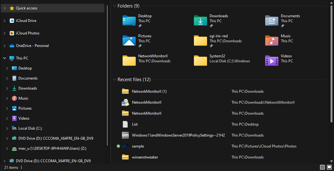 File Explorer layar penuh windows 11 file explorer tertinggal