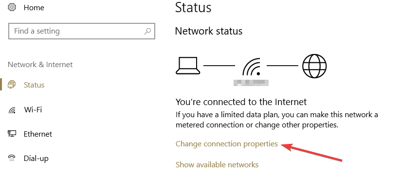 インターネットの従量制接続を設定する