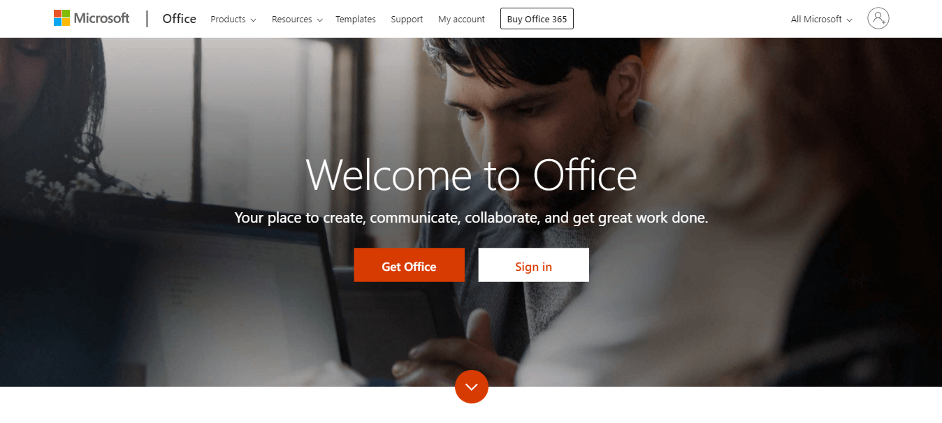Screenshot der Office 365-Website – es tut uns leid, dass wir Probleme haben, Ihr Office 365-Konto zu überprüfen