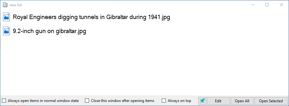 Вікно списку файлів Як відкрити кілька файлів одночасно в Windows 10