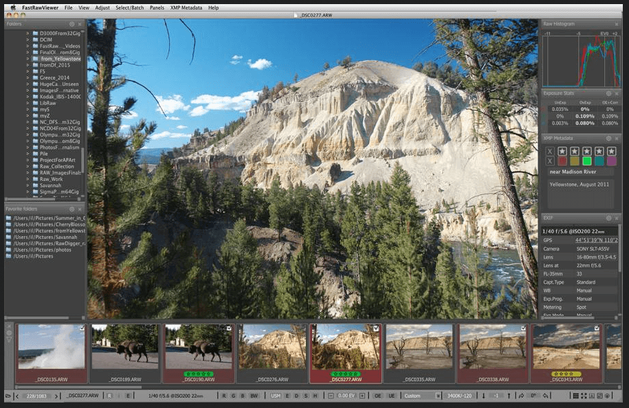 FastRawViewer miglior software di eliminazione delle foto