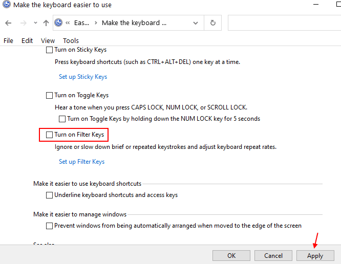 إصلاح مفاتيح وظائف لوحة المفاتيح لا تعمل في نظام التشغيل windows 10