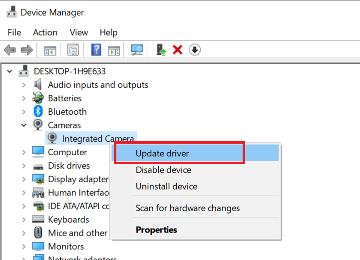 Aggiorna driver fotocamera Windows 10 bioenrollmenthost.exe errore msvcrt.dlldll
