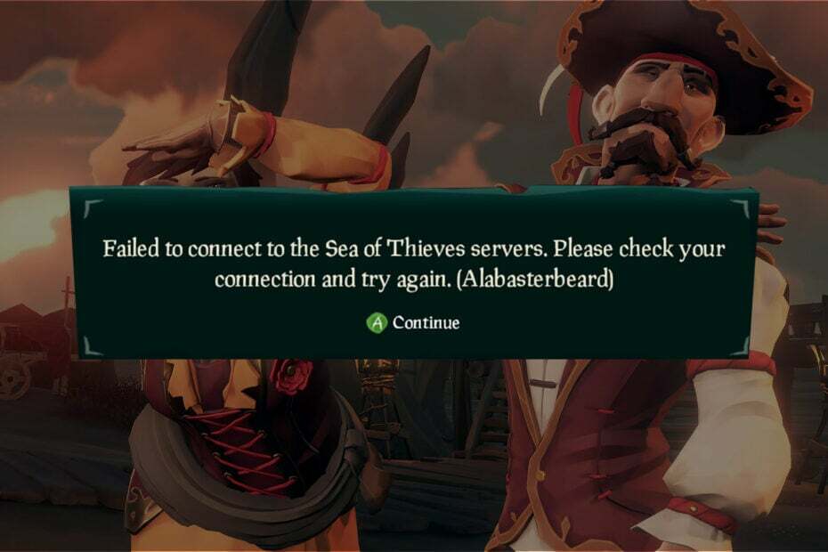 błąd alabastrowobrody morze złodziei