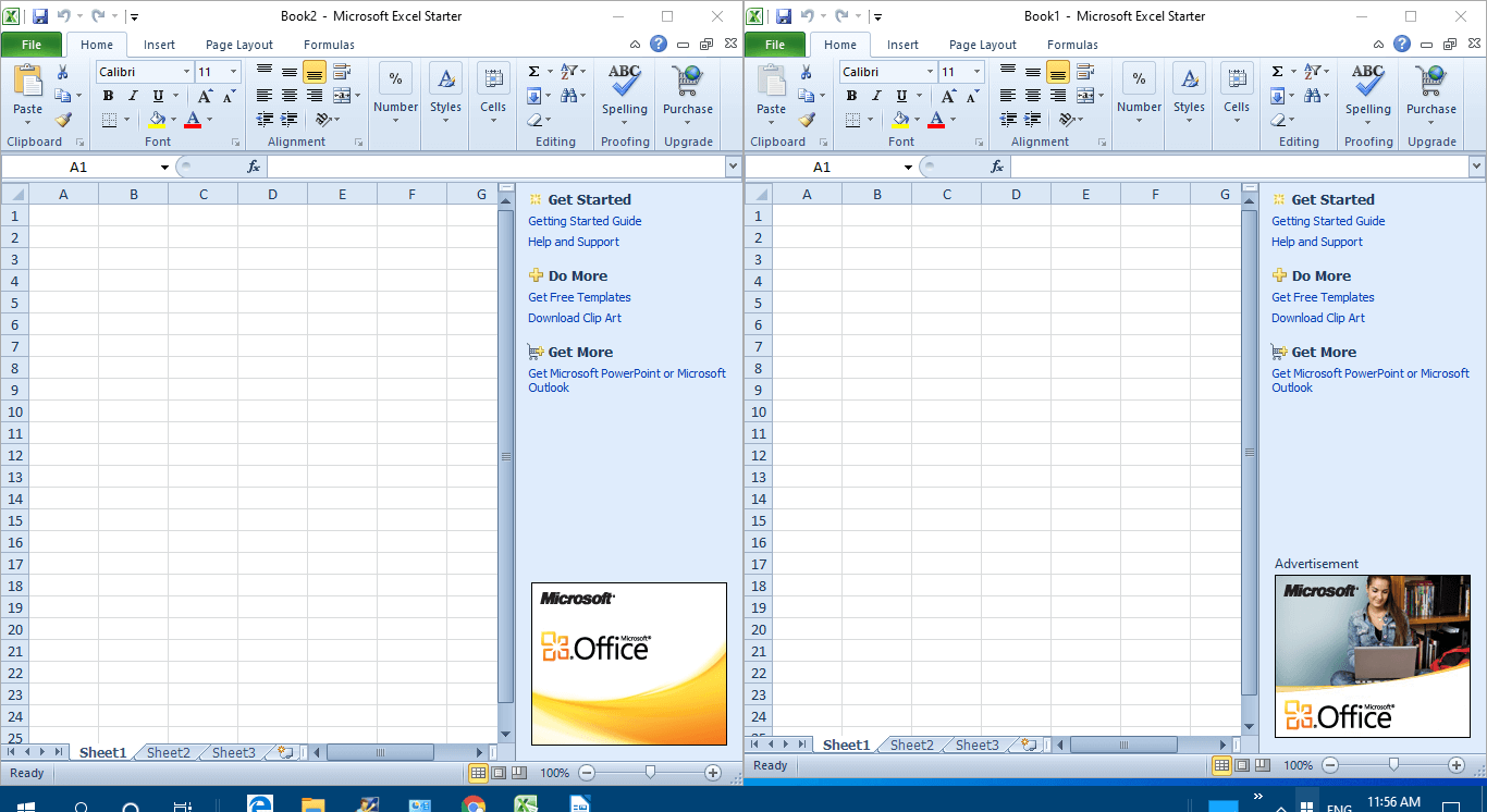 Excel-ikkunat kuinka avata kaksi Excel-tiedostoa erillisissä ikkunoissa