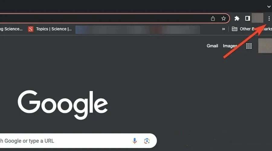 Google Chromeのケバブメニュー