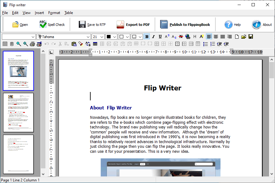 Mēģinot atvērt failu, vārdam Flip Writer radās kļūda