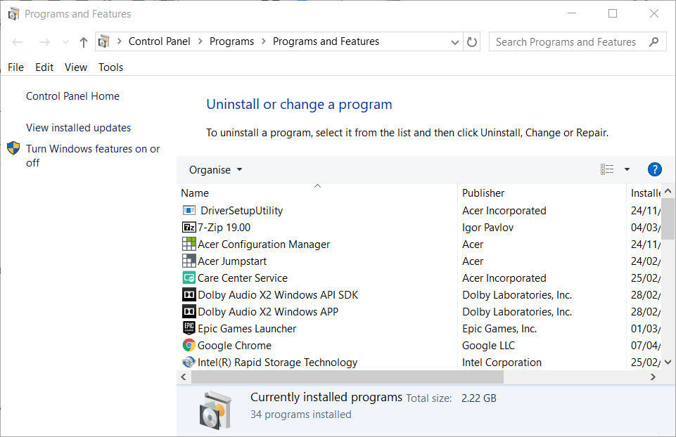 Správce modů odinstalace nexus se neotevírá