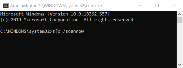 sfc / scannow naredba Pogreška aktivacije sustava Windows 0xc004f063