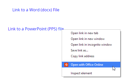 A Chrome kiterjesztés használata a Microsoft Office Online rendszerhez