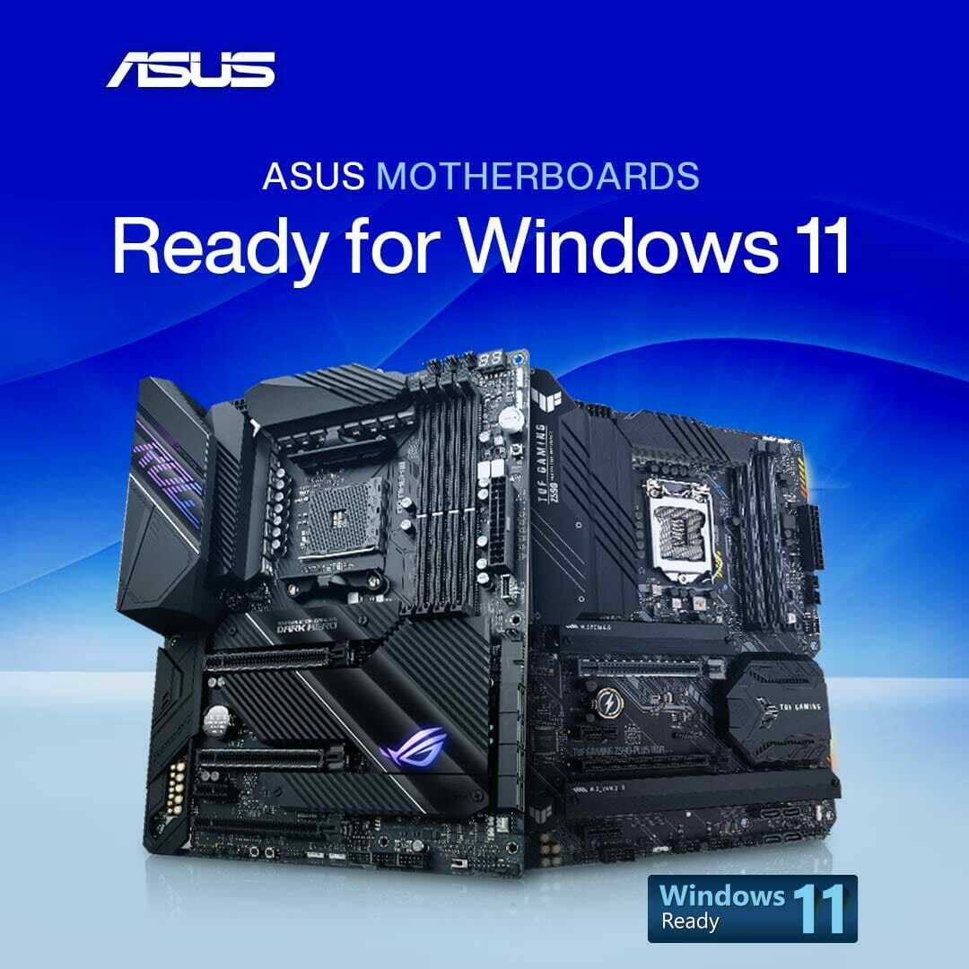 Asus comenzó a implementar el soporte de Windows 11 en placas base de CPU Intel más antiguas
