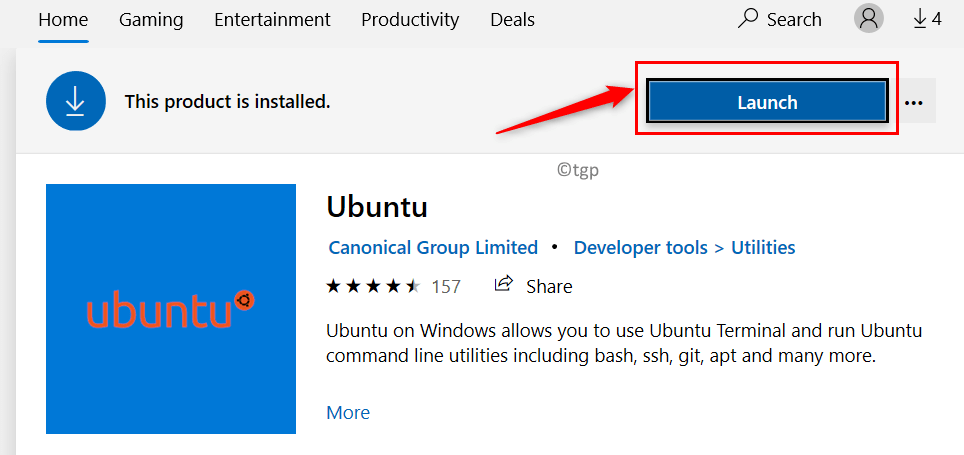 Spustite aplikáciu Linux z obchodu Min