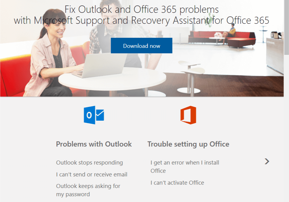 Microsoft Office 365 Troubleshooter Outlook 2016 ne prend pas en charge la configuration manuelle des comptes Exchange