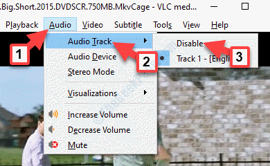 Vlc Audio Audio Track ปิดการใช้งาน