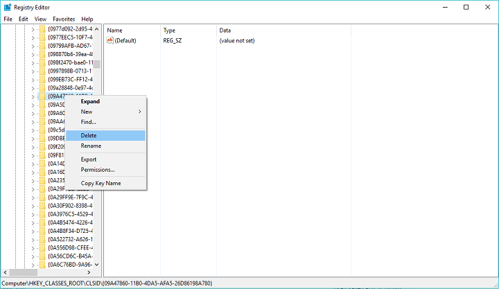 Come rimuovere il tasto destro del mouse su Windows Defender Scan in Windows 10