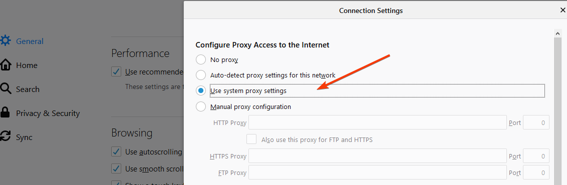 Firefox-proxy-instellingen configureren