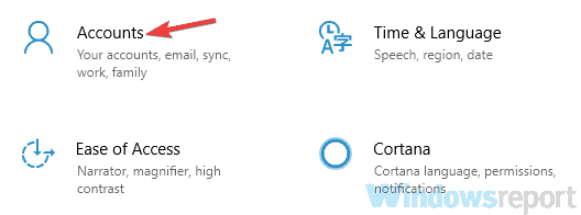 aplikacija za postavke računa Windows 10 neki vaši računi zahtijevaju pažnju
