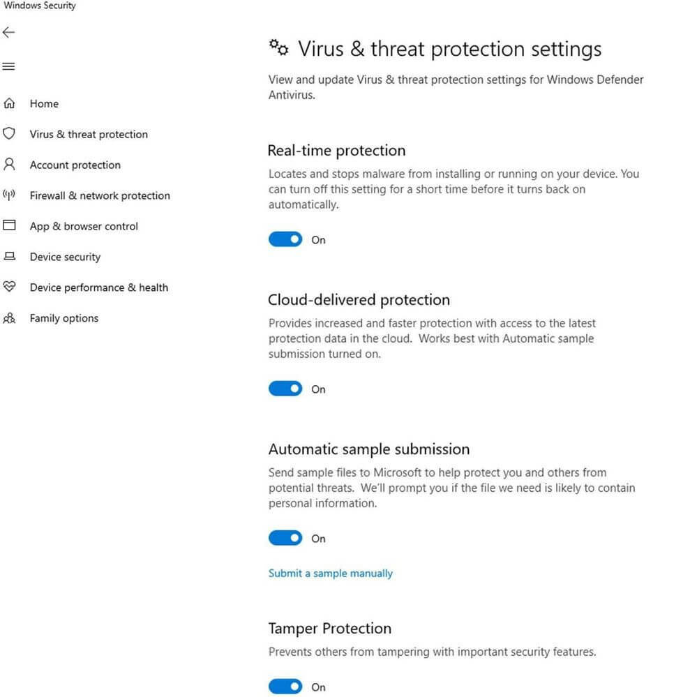 Windows Security blokira zlonamjerni softver i korisnike da brišu sigurnosna ažuriranja