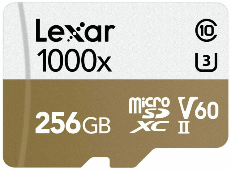 Parimad juhtkaamera mälukaardid Lexar Professional 1000x 256GB