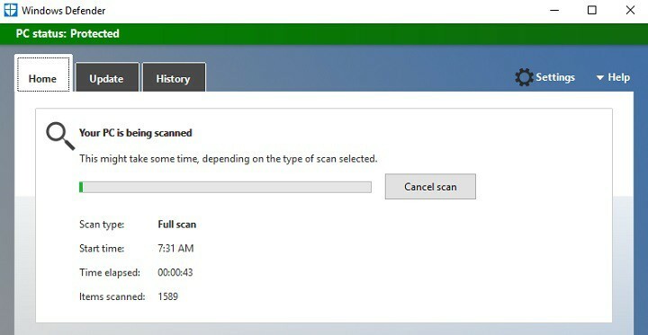 WannaCry lunavara peatamiseks laadige alla Windows Defender KB4022344