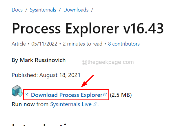 ดาวน์โหลด Process Explorer 11zon