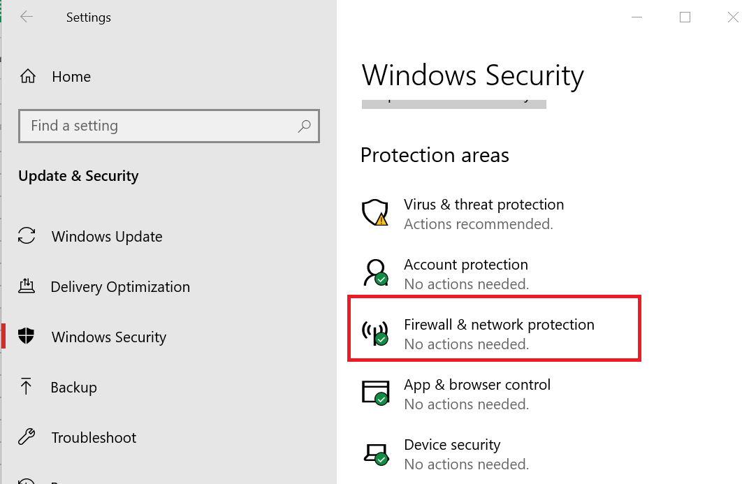 Görsel stüdyoyu engelleyen Windows 10 güvenlik duvarı
