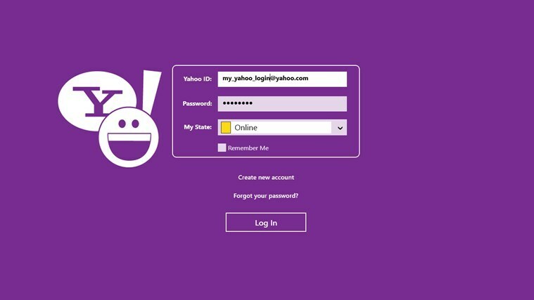 Yahoo! Messenger-sovellus Windows 8: lle ei ole virallinen, mutta saa työn valmiiksi
