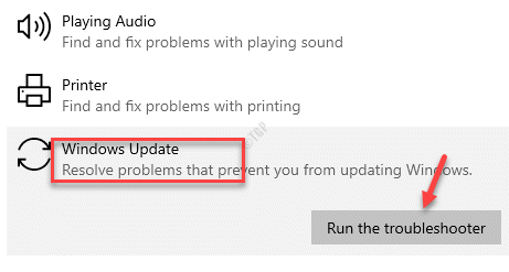 Zusätzliche Problembehandlung Starten und Starten von Windows Update Führen Sie die Problembehandlung aus
