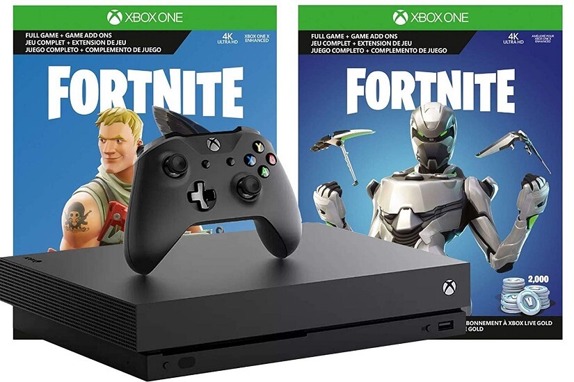 Pacote Microsoft Xbox One X Fortnite True 4K Epic
