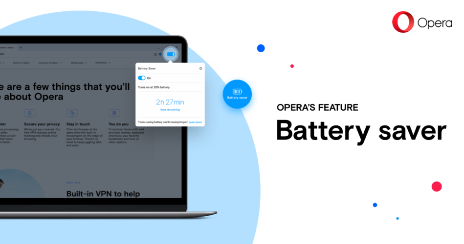 Batteriesparmodus Opera Browser