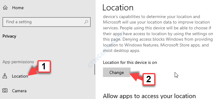 あなたの場所は現在Windows10修正で使用されています