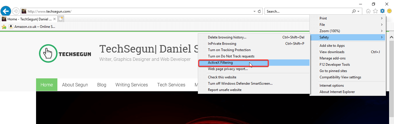 Ihr Browser unterstützt Activex nicht oder hat es deaktiviert