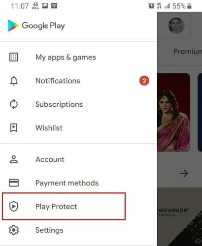 Google Play Защитить