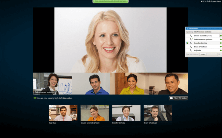 Software de videoconferência WebEx