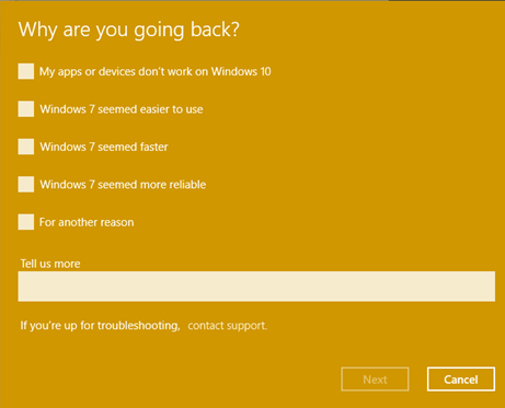 Windows 10 sürüm düşürme_5