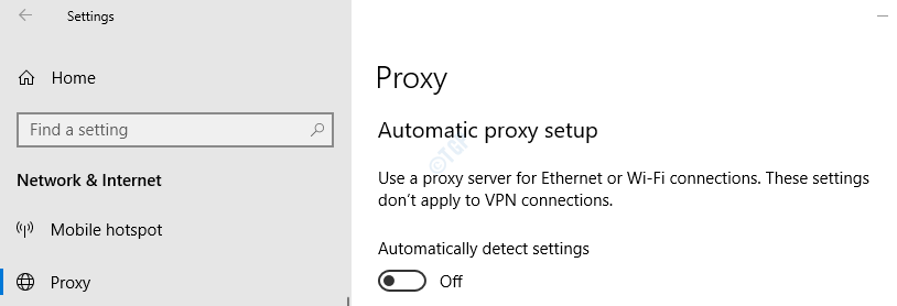 Server proxy v nastaveniach