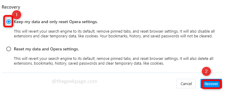Kako odpraviti pogosto težavo z zrušitvijo brskalnika Opera