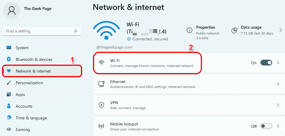 1 Netværk Internet Min