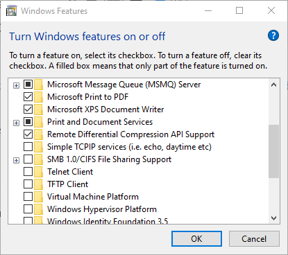 Windows 기능 Windows 서버가 네트워크에 표시되지 않음