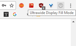 Ultrawide Display-Seitenverhältnis für Chrome