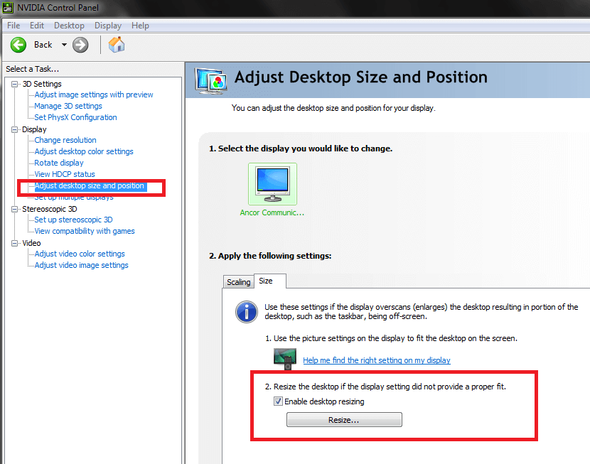 Windows 10 past niet op het scherm