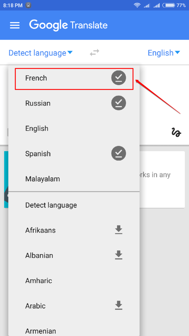 Kako prevesti besedilo na sliko z aplikacijo Google translate