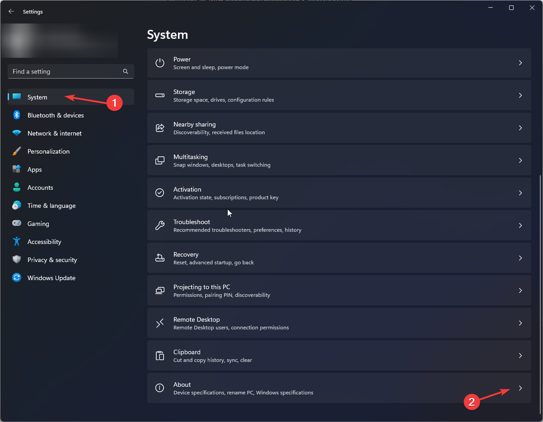 Configuraciones sobre 0x80070000