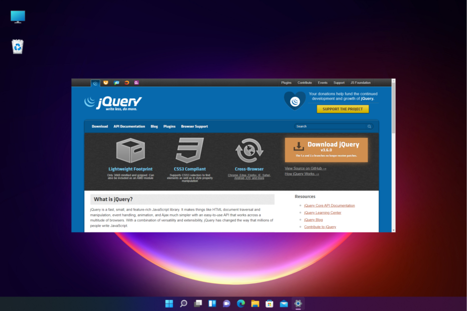 Labākās pārlūkprogrammas, kas atbalsta jQuery